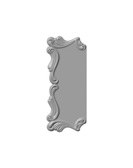 Дверное зеркало из листового металла 2 мм, правое